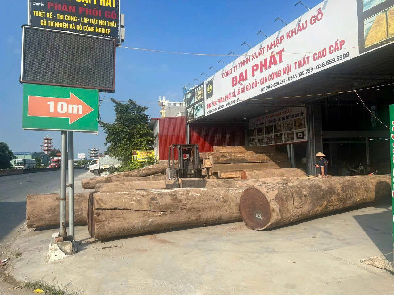 Gỗ lim tròn