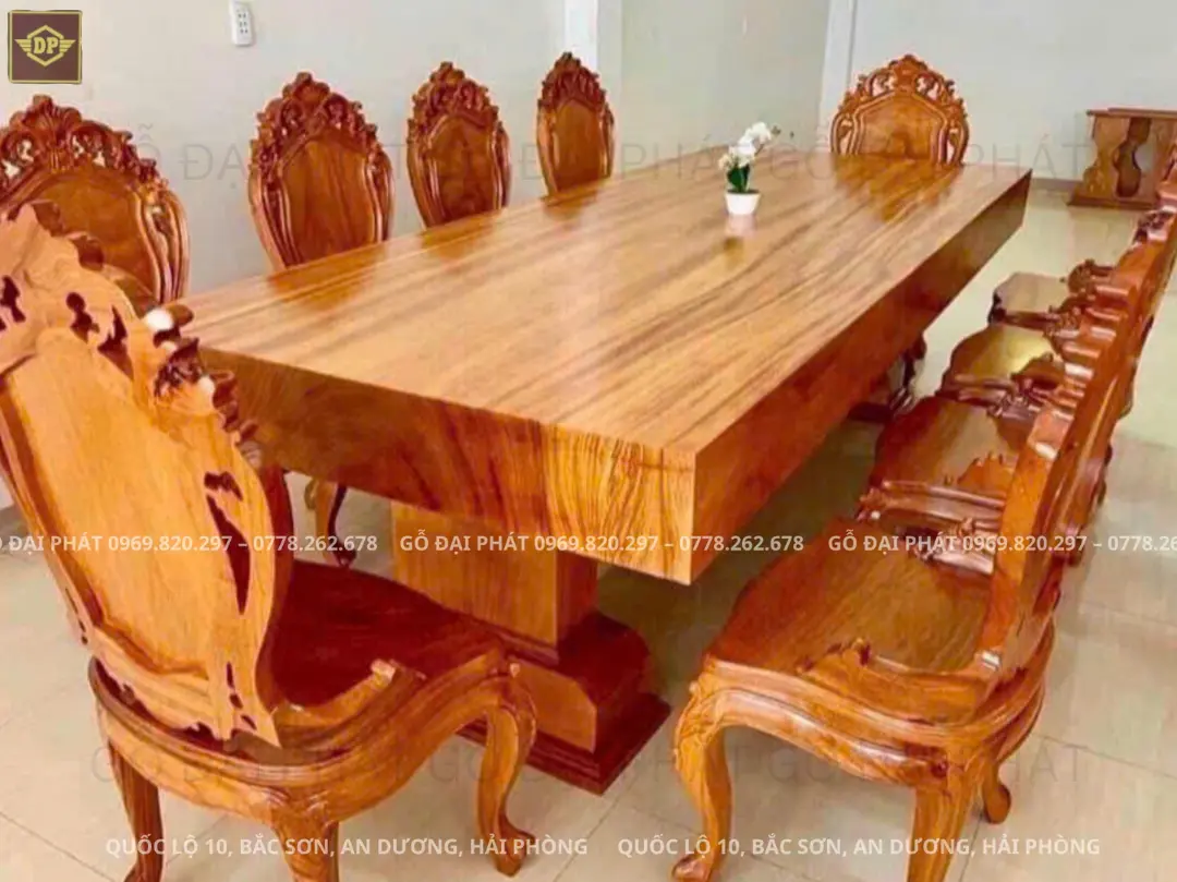 Bàn ăn gỗ tự nhiên - Sự lựa chọn hoàn hảo cho không gian